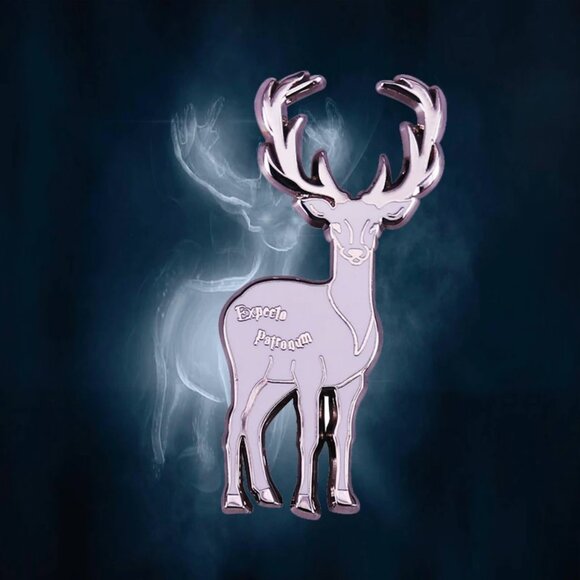 🍏50% OFF/3+...Stag Patronus Pin (Harry Potter) - Picture 1 of 9